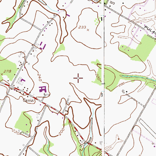 Topographic Map of Holland Brook Elementary School, NJ