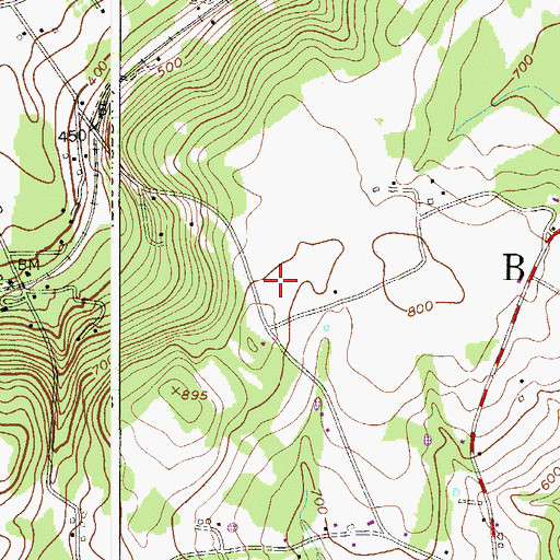 Topographic Map of Thomas B Conley Elementary School, NJ