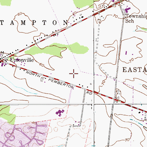 Topographic Map of Timothy Christian Academy School, NJ