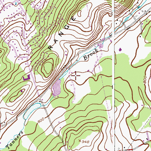 Topographic Map of Valley Brook Country Day School, NJ