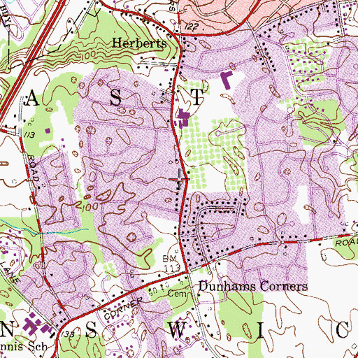Topographic Map of Solomon Schechter Day School, NJ