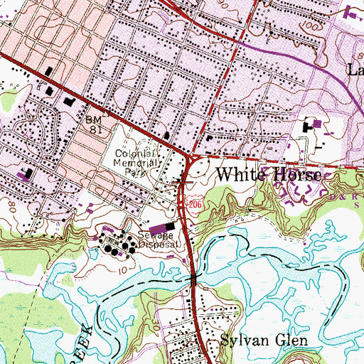 Topographic Map of Delaware Valley School for Exceptional Chiildren, NJ