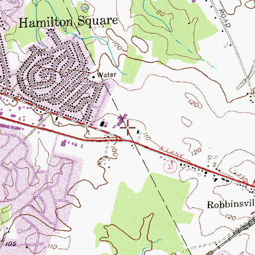 Topographic Map of Saint Gregory the Great School, NJ