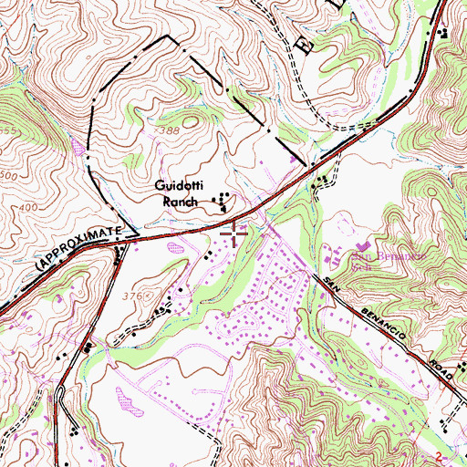 Topographic Map of Watson Creek, CA