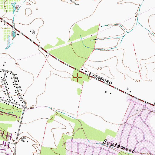 Topographic Map of Frances Demasi Elementary School, NJ