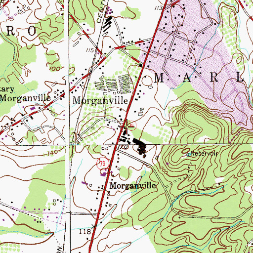 Topographic Map of Coastal Learning Center School, NJ