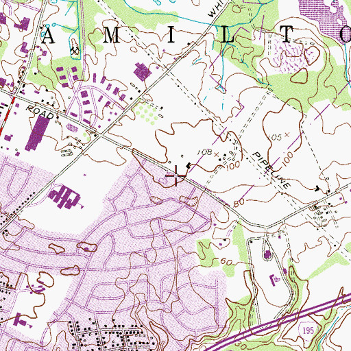 Topographic Map of Faith Christian School, NJ