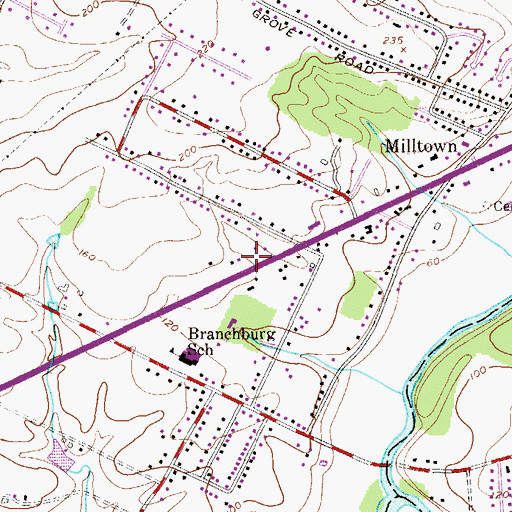 Topographic Map of Apples and Books Learning Center School, NJ