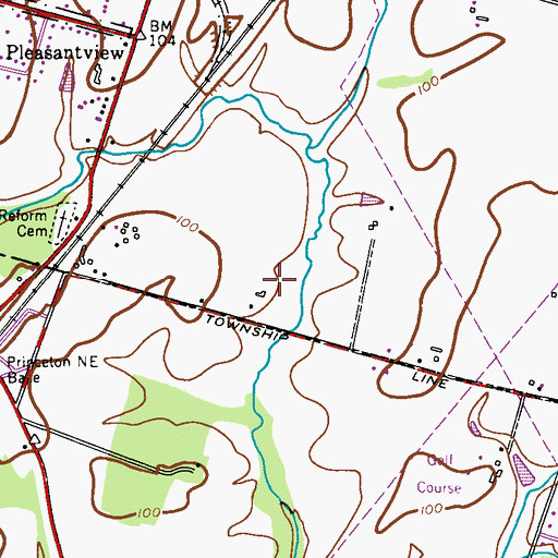 Topographic Map of All Day Learning Centers School, NJ
