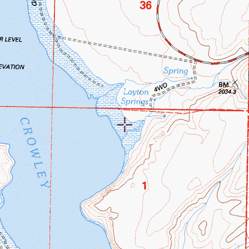 Topographic Map of Watterson Canyon, CA