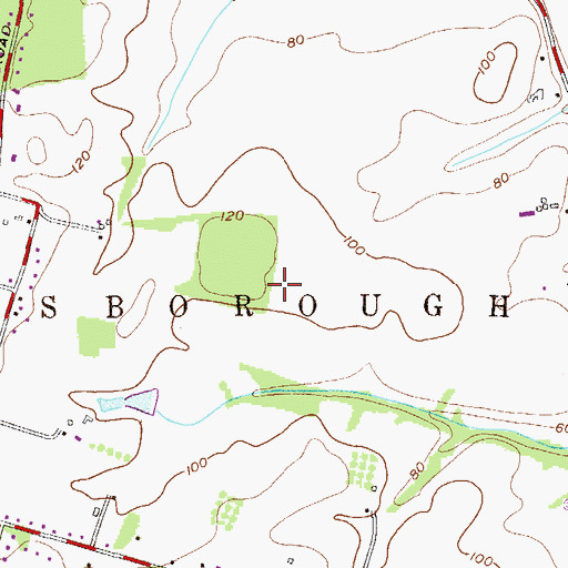 Topographic Map of Amsterdam Elementary School, NJ