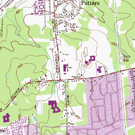 Topographic Map of Saint Helena Elementary School, NJ