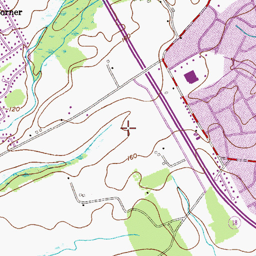 Topographic Map of Frank J Dugan Elementary School, NJ
