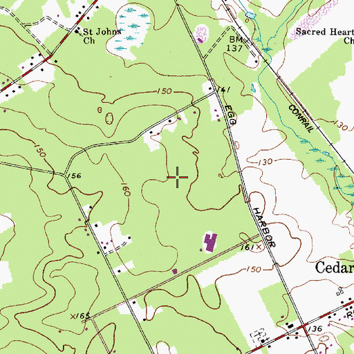 Topographic Map of Winslow Township Elementary School Number 5, NJ