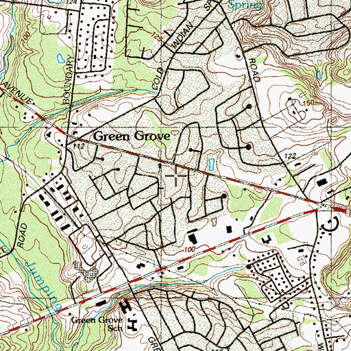 Topographic Map of Montessori Academy of New Jersey School, NJ