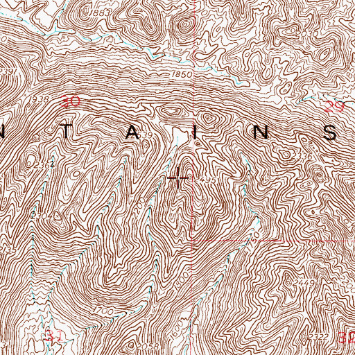 Topographic Map of Malpais Hills, AZ
