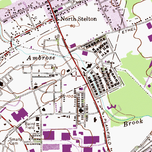 Topographic Map of Raritan Valley Academy School, NJ