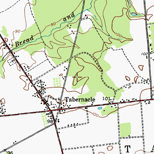 Topographic Map of Kenneth R Olson Middle School, NJ