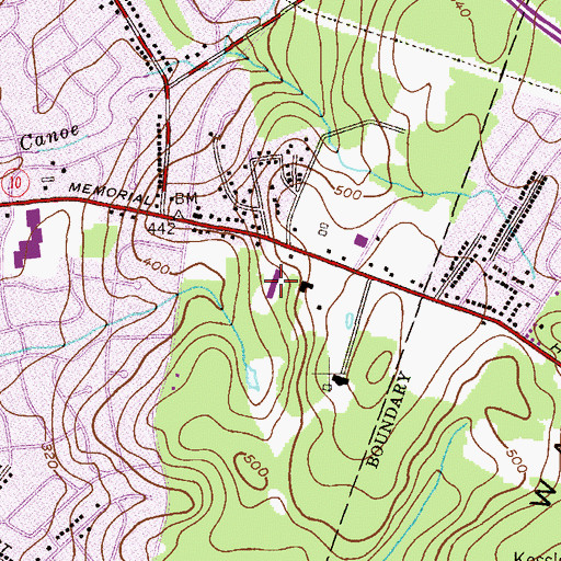 Topographic Map of Milton School, NJ