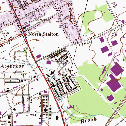 Topographic Map of Timothy Christian School, NJ