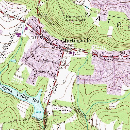 Topographic Map of Nicholas Montessori School, NJ