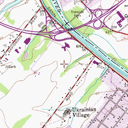 Topographic Map of The Nest School of Somerset, NJ