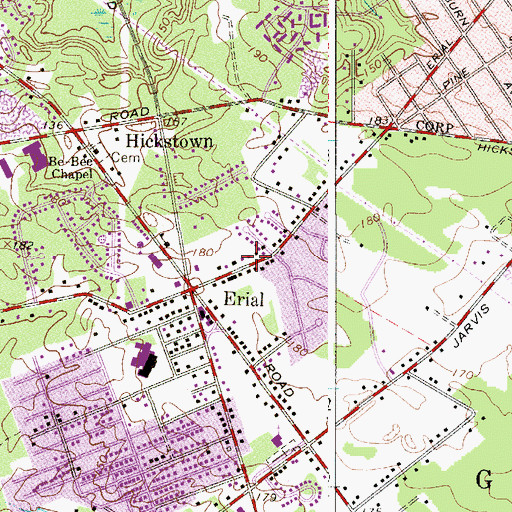 Topographic Map of Kindercare Learning Center School, NJ