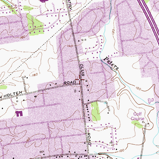 Topographic Map of Childrens Corner of BUMC School, NJ