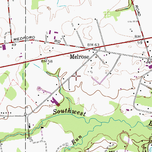 Topographic Map of Tree of Life Christian Academy School, NJ