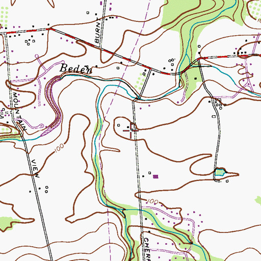 Topographic Map of Waldorf School of Princeton, NJ