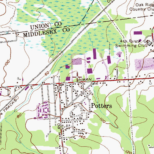 Topographic Map of Plaza Child Care School, NJ