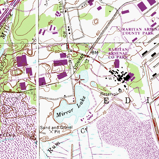 Topographic Map of John Kennedy Child Care Center School, NJ