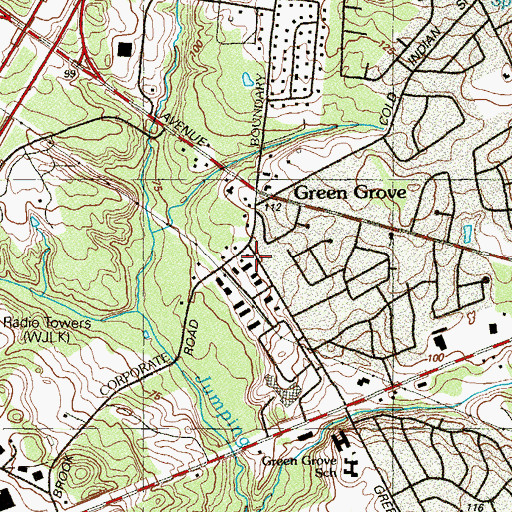 Topographic Map of Childrens Center of Monmouth County School, NJ