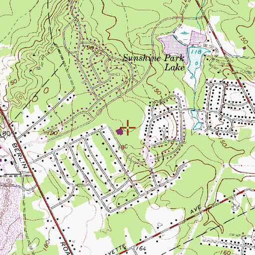 Topographic Map of Edward T Hamilton Elementary School, NJ