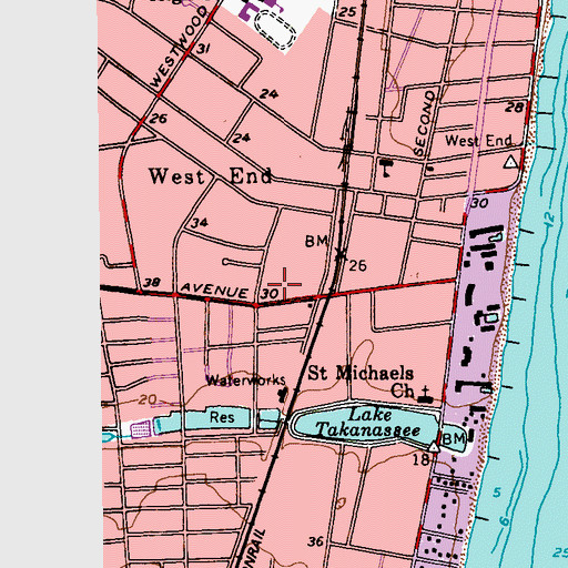 Topographic Map of Children of the King Academy School, NJ