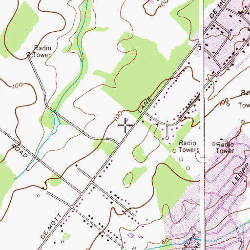 Topographic Map of Community Baptist Christian Academy School, NJ
