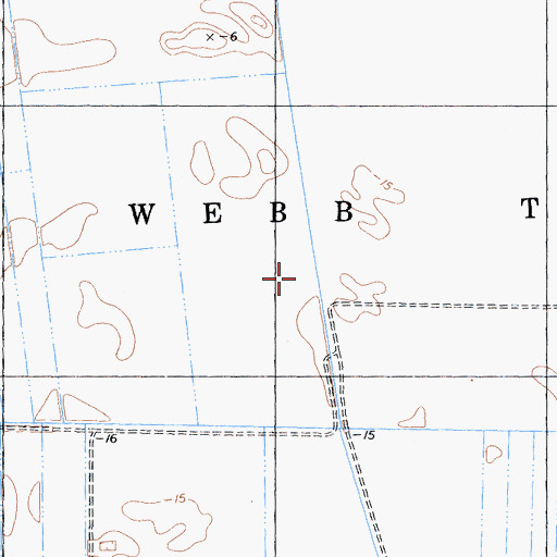 Topographic Map of Webb Tract, CA
