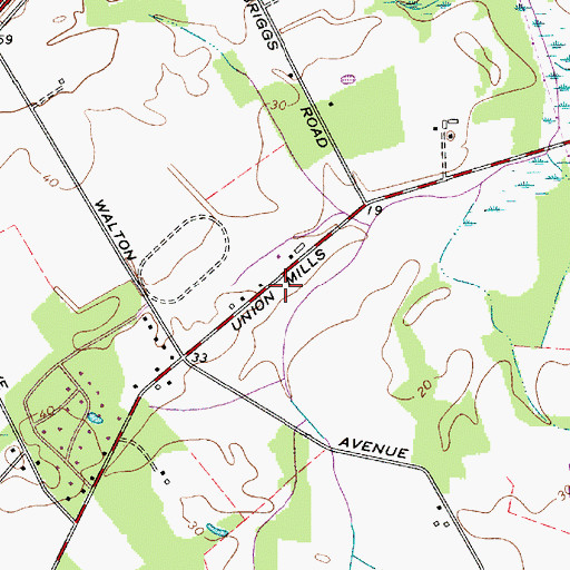 Topographic Map of Heritage Christian Academy School, NJ