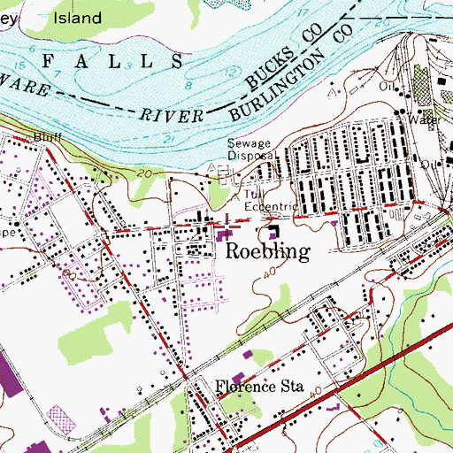 Topographic Map of Holy Assumption Elementary School, NJ