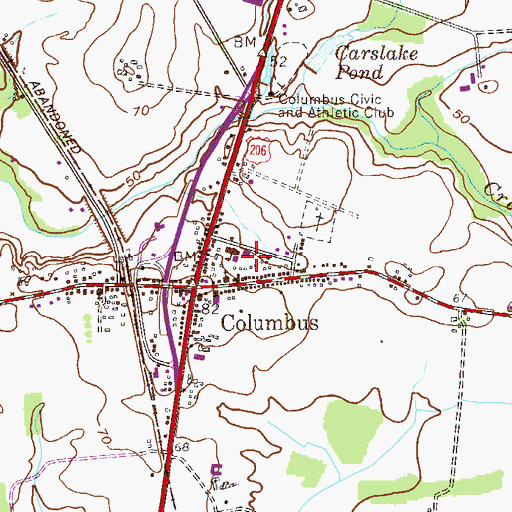 Topographic Map of John Hydock Elementary School, NJ
