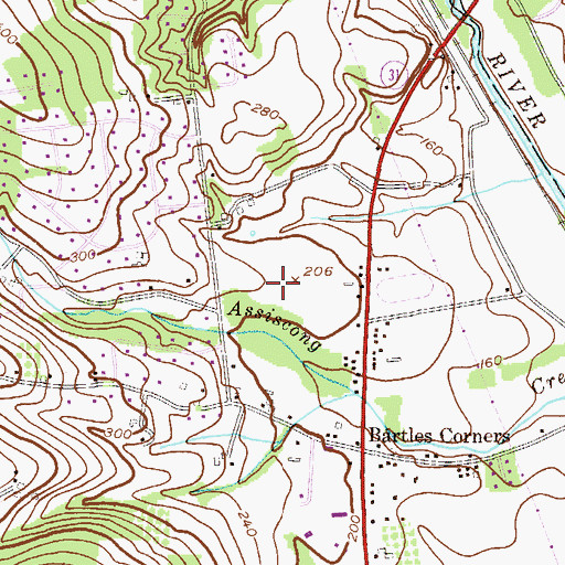Topographic Map of Francis A Desmares Elementary School, NJ