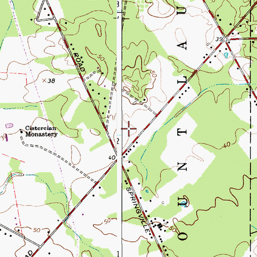 Topographic Map of Hartford School, NJ