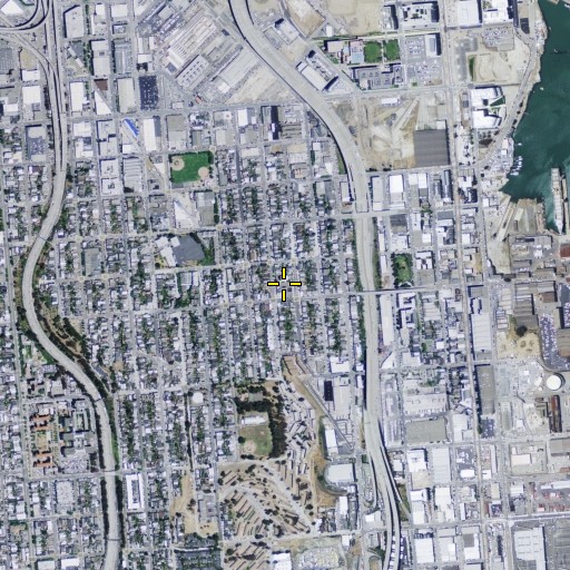 Aerial/Satellite Image of Daniel Webster Elementary School, CA