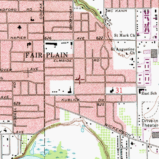 Topographic Map of Good Shepherd Lutheran School, MI