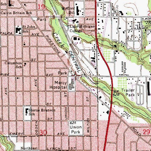 Topographic Map of Allergy Asthma and Sinus Center, MI