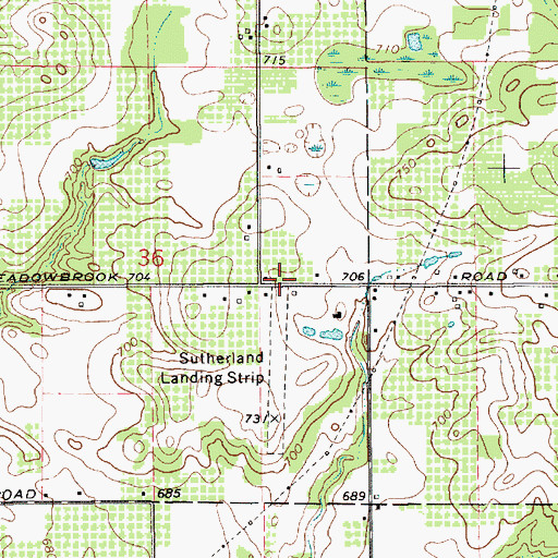Topographic Map of Countryside Charter School, MI