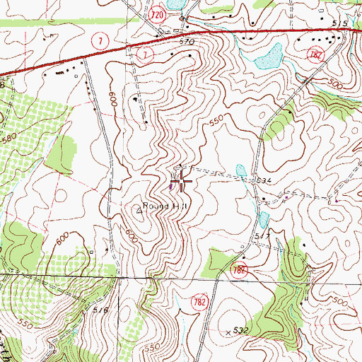 Topographic Map of Franklin Park Performing and Visual Arts Center, VA