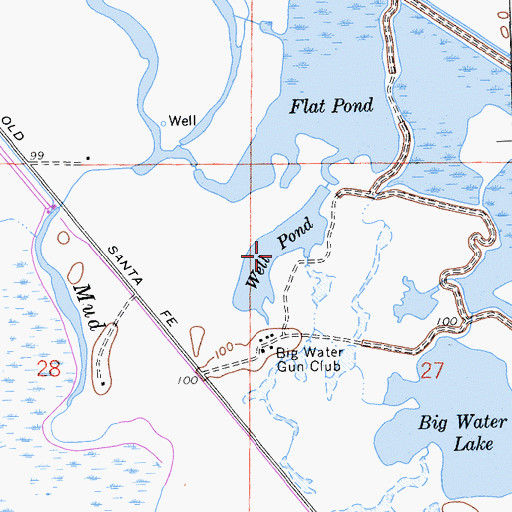 Topographic Map of Well Pond, CA