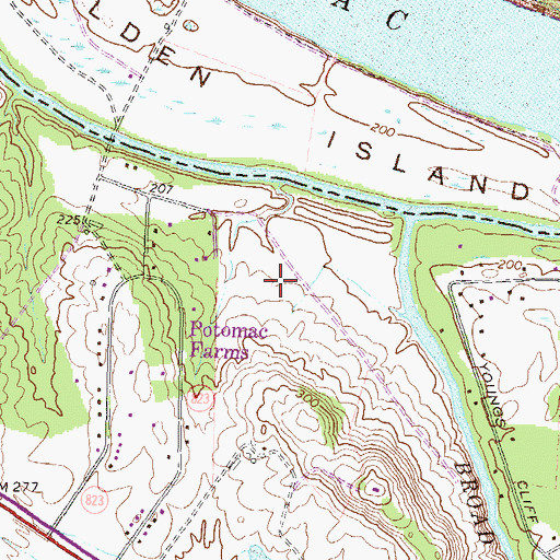 Topographic Map of Bles Park, VA