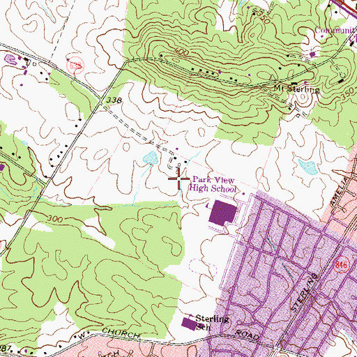 Topographic Map of Loudoun Heritage Farm Museum, VA